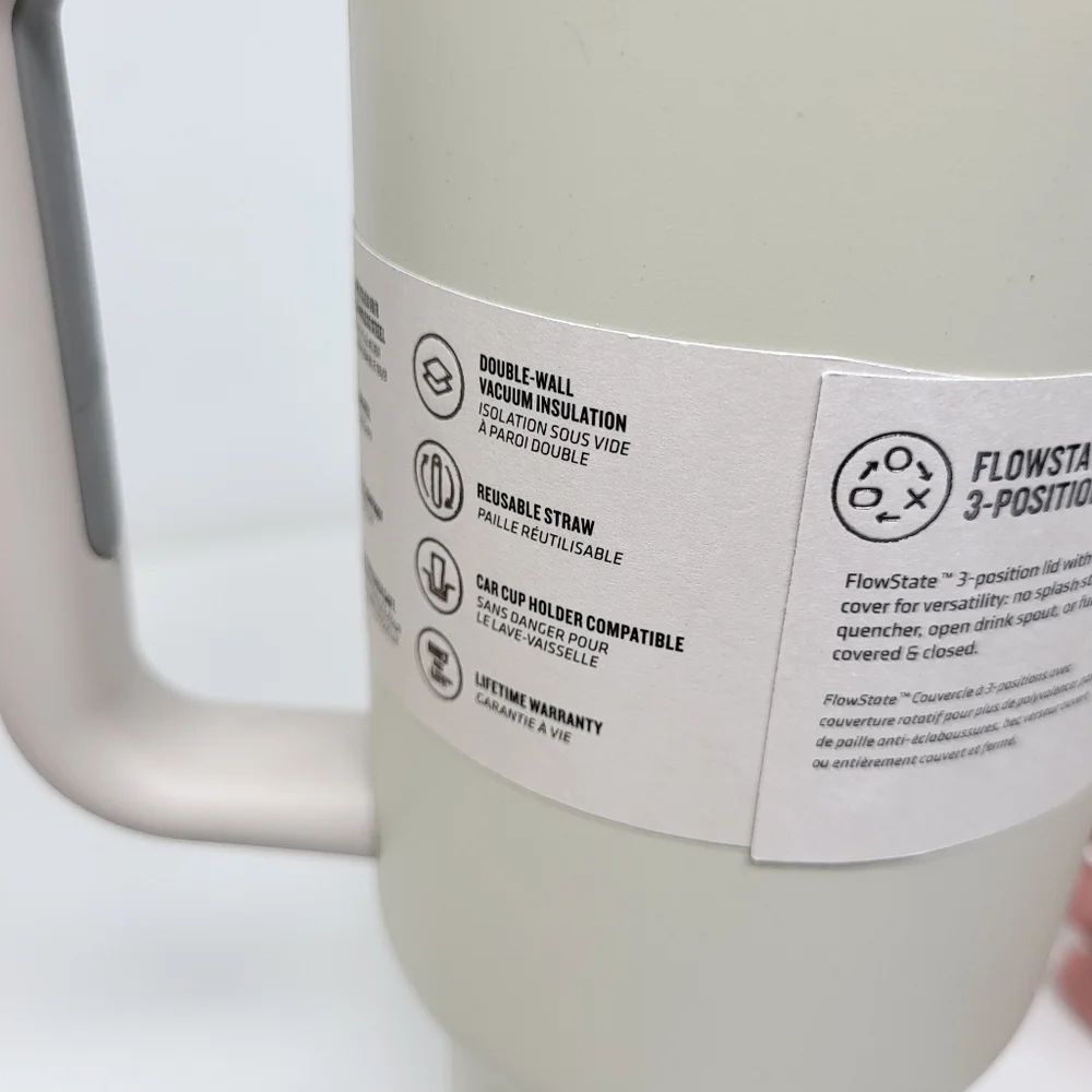 Stanley "The Quencher" H2.0 FlowState Tumbler Dune Soft Matte 40 Oz New‎ - Picture 5 of 8